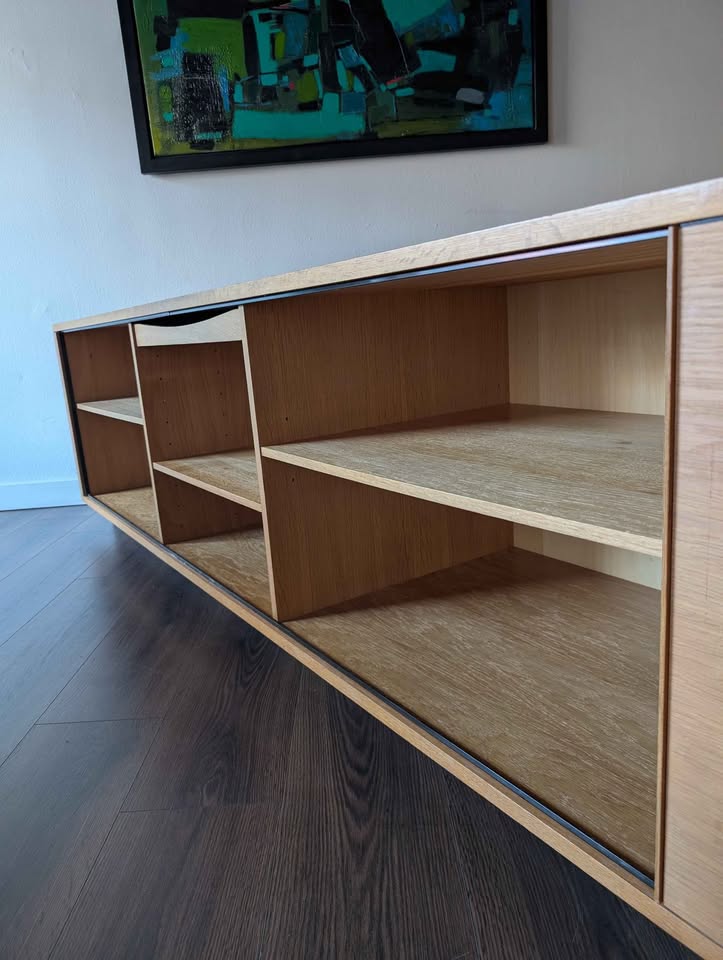 Danish MCM Tambour Credenza by Niels Koefed for Hornslet Mobelfabrik