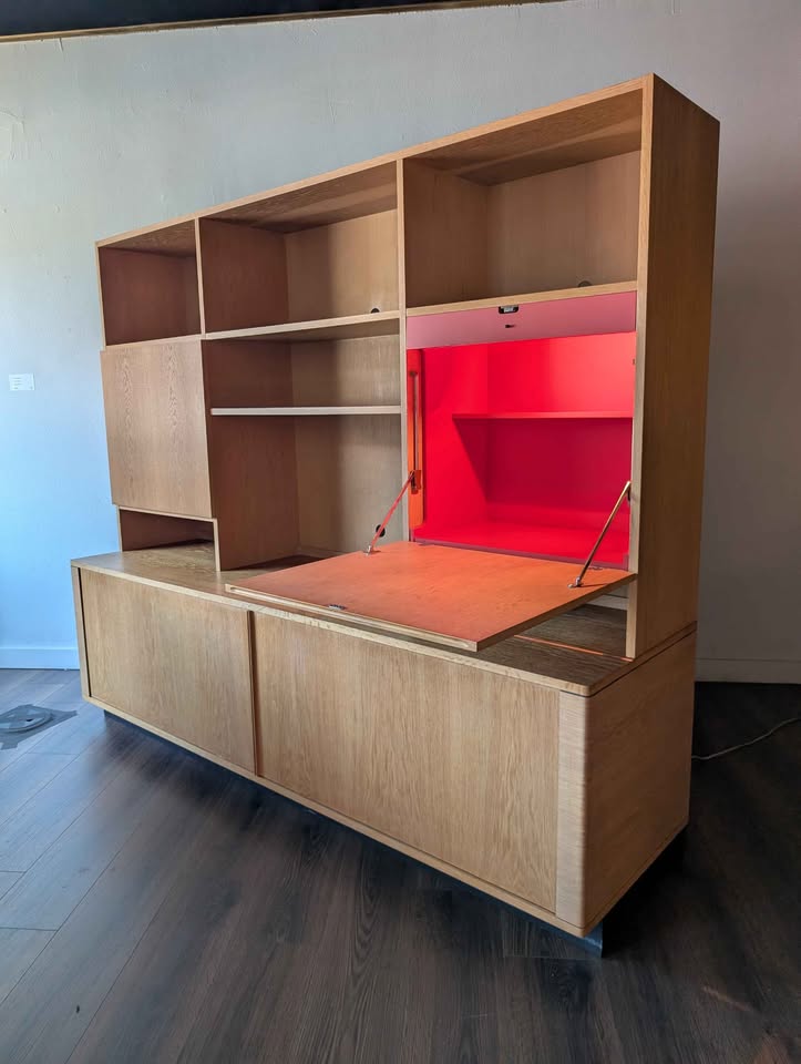 Danish MCM Tambour Credenza by Niels Koefed for Hornslet Mobelfabrik