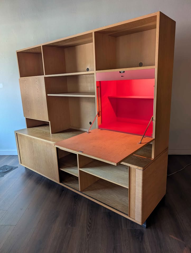 Danish MCM Tambour Credenza by Niels Koefed for Hornslet Mobelfabrik