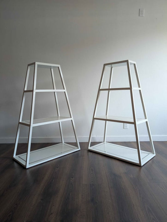 Jonathon Adler 4 Tiered Pyramid Shelves $395 each