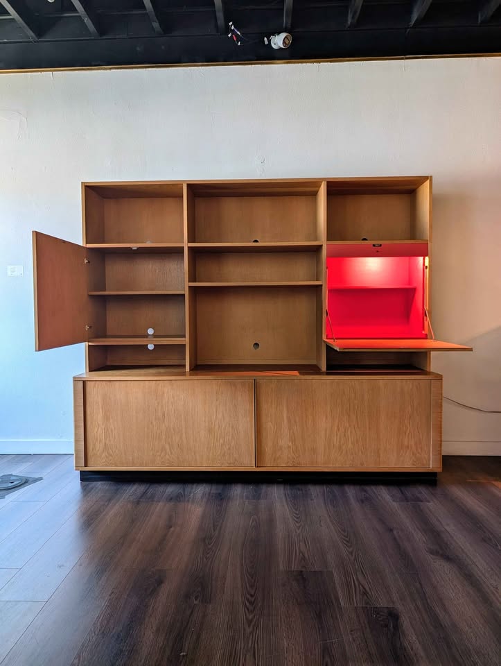 Danish MCM Tambour Credenza by Niels Koefed for Hornslet Mobelfabrik