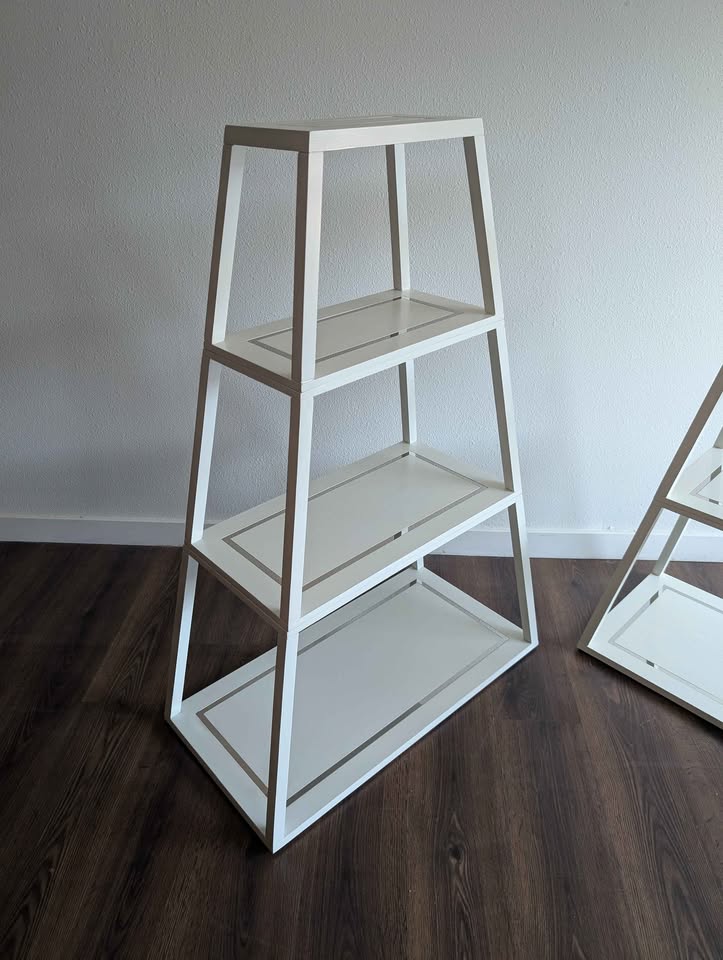 Jonathon Adler 4 Tiered Pyramid Shelves $395 each