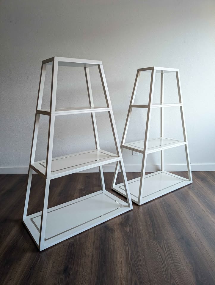 Jonathon Adler 4 Tiered Pyramid Shelves $395 each