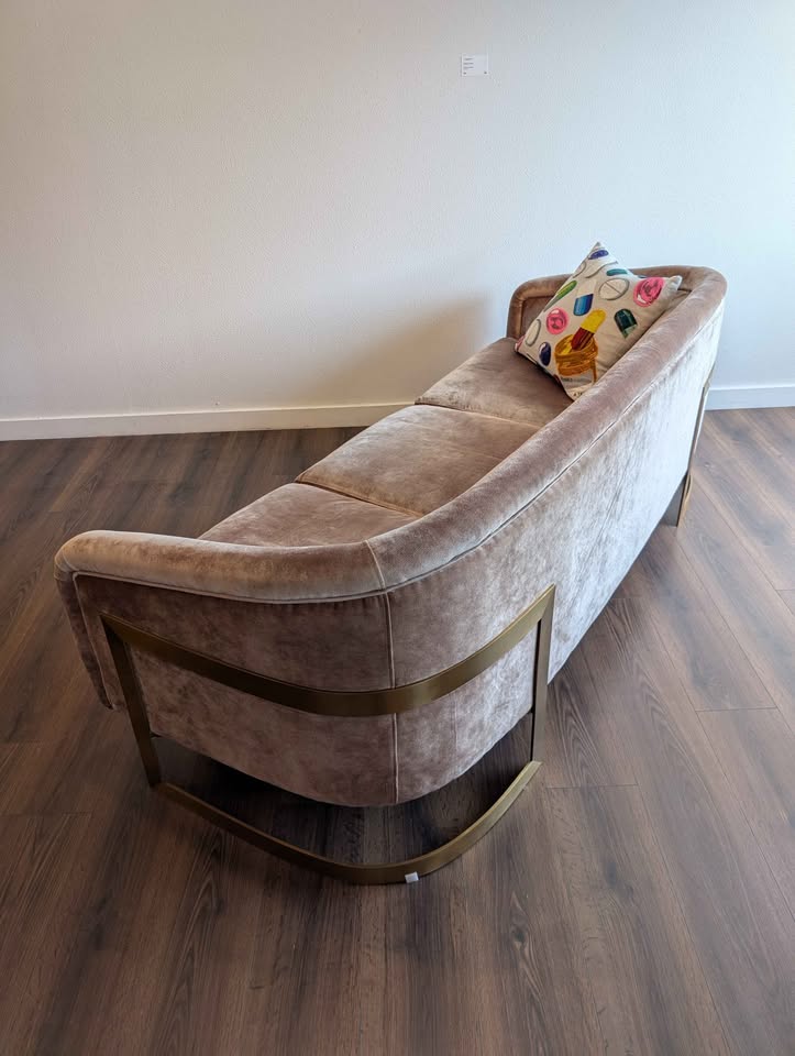 Jonathan Adler Bacharach Champagne Sofa