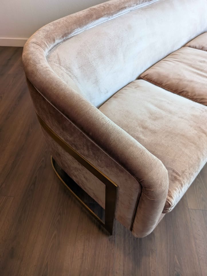 Jonathan Adler Bacharach Champagne Sofa