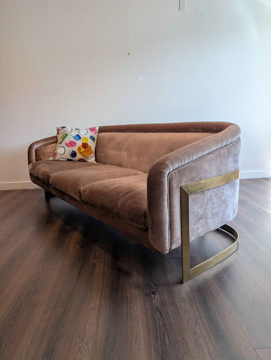 Jonathan Adler Bacharach Champagne Sofa