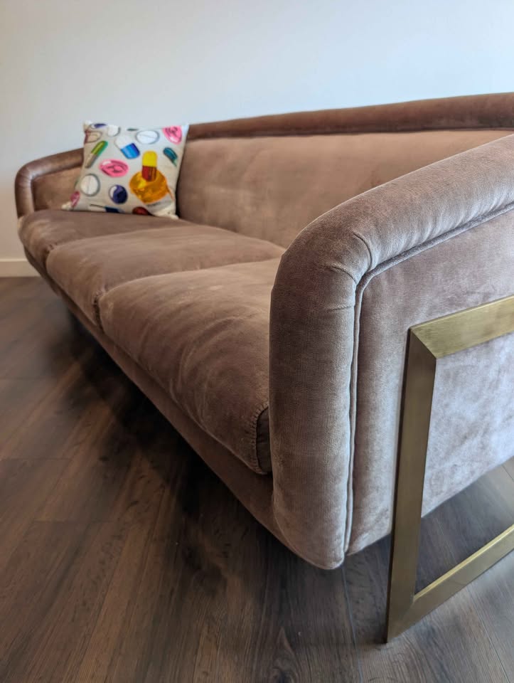 Jonathan Adler Bacharach Champagne Sofa