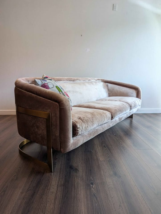 Jonathan Adler Bacharach Champagne Sofa