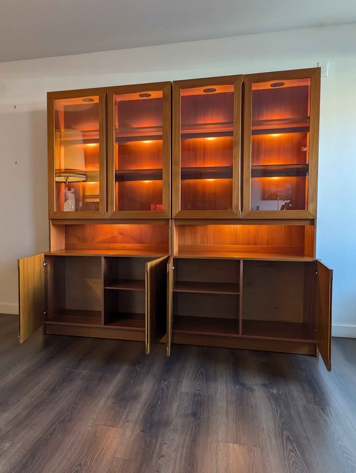 Danish Modern Teak Credenzas / China Cabinets $895 Each
