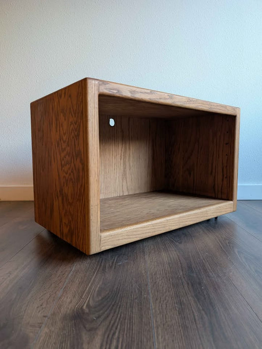 MCM Vintage Record Player Stand & Vinyl Storage
