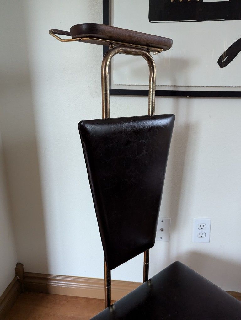 Vintage MCM Dark Brown Gentleman's Valet Stand