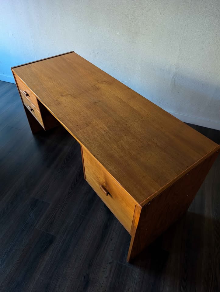 Danish Modern Large Teak MCM Desk by Jesper