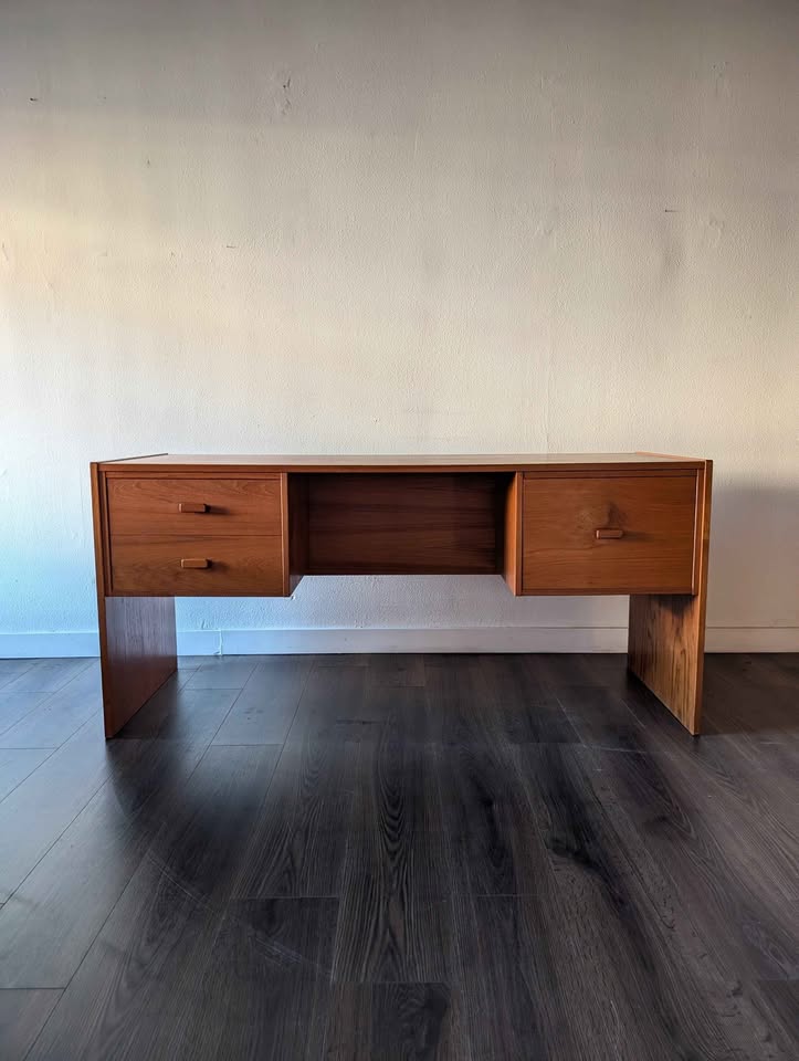 Danish Modern Large Teak MCM Desk by Jesper