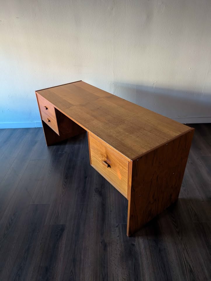 Danish Modern Large Teak MCM Desk by Jesper