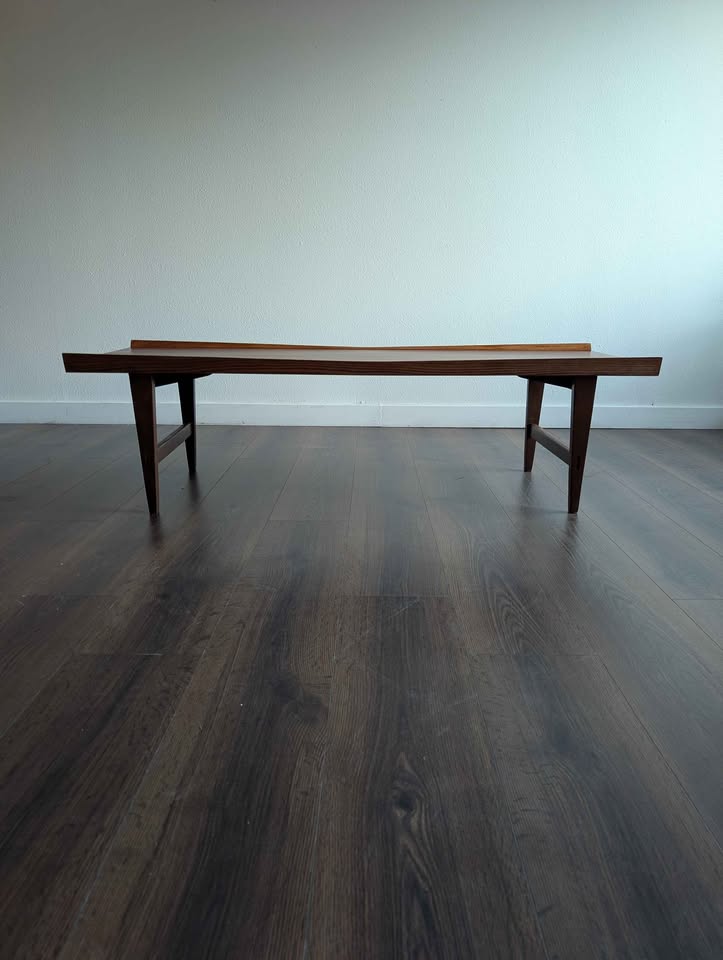 MCM Walnut Surfboard Coffee Table by Lane