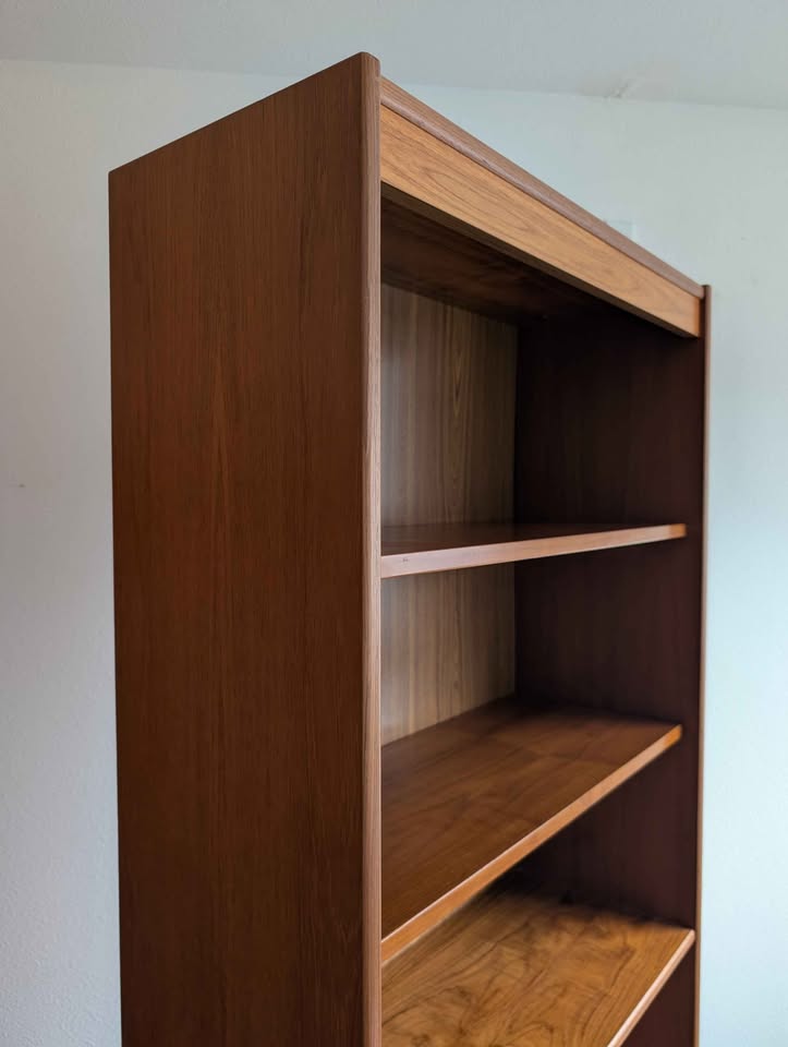 Danish Modern 5 Tiered Teak MCM Bookshelf