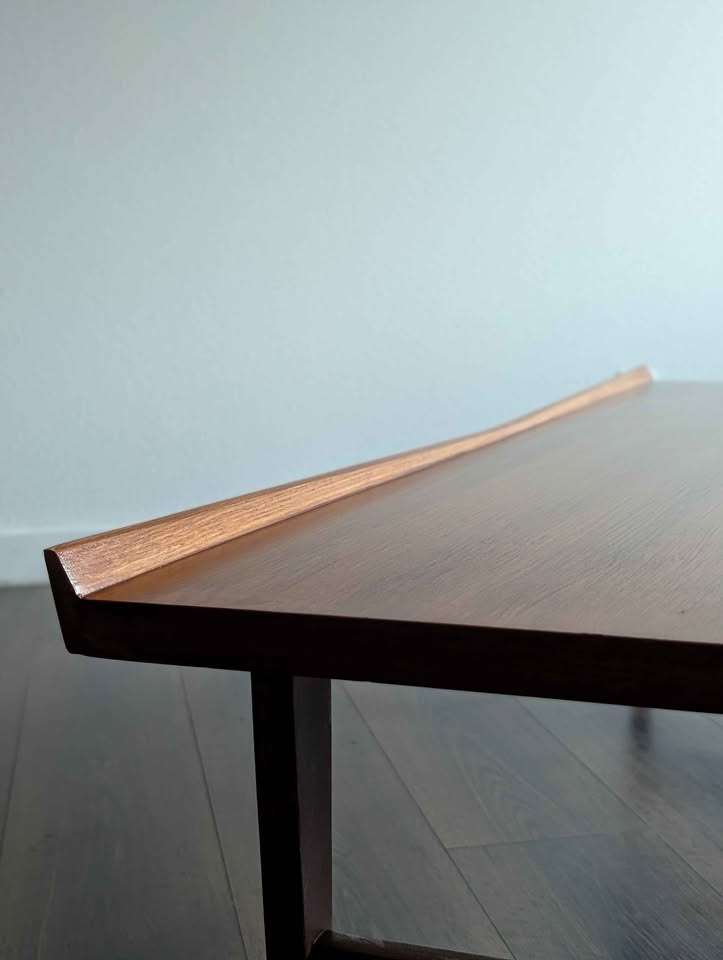 MCM Walnut Surfboard Coffee Table by Lane