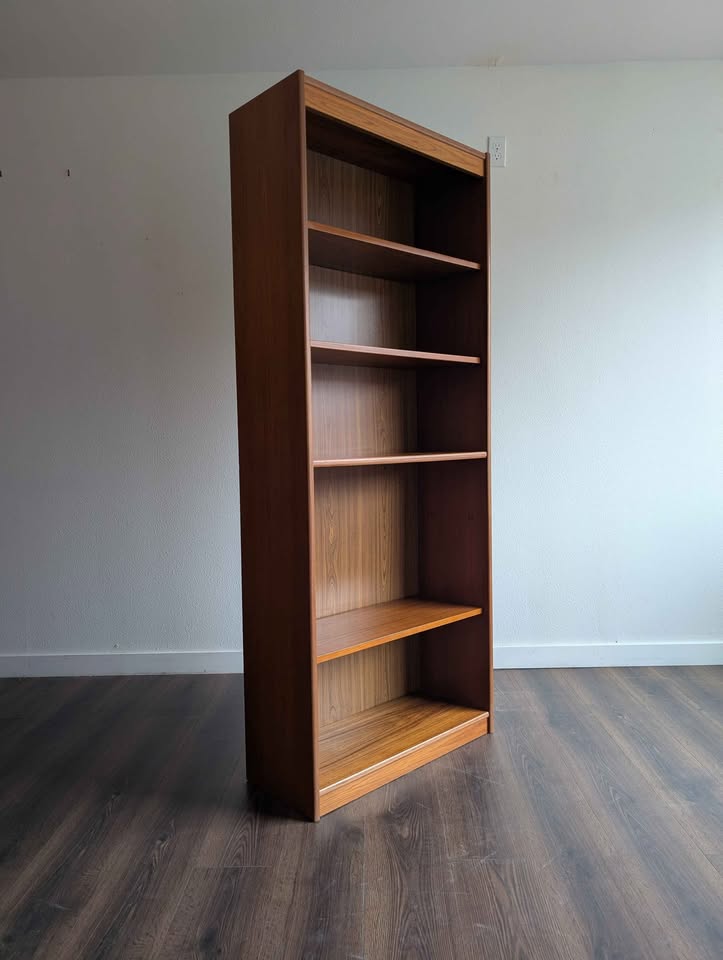Danish Modern 5 Tiered Teak MCM Bookshelf
