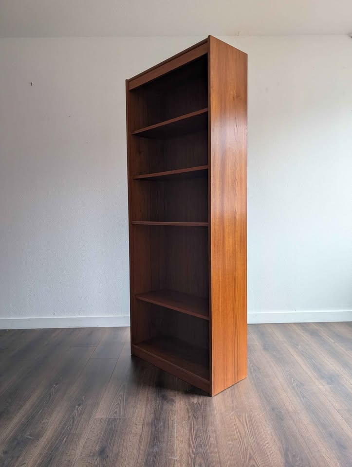 Danish Modern 5 Tiered Teak MCM Bookshelf