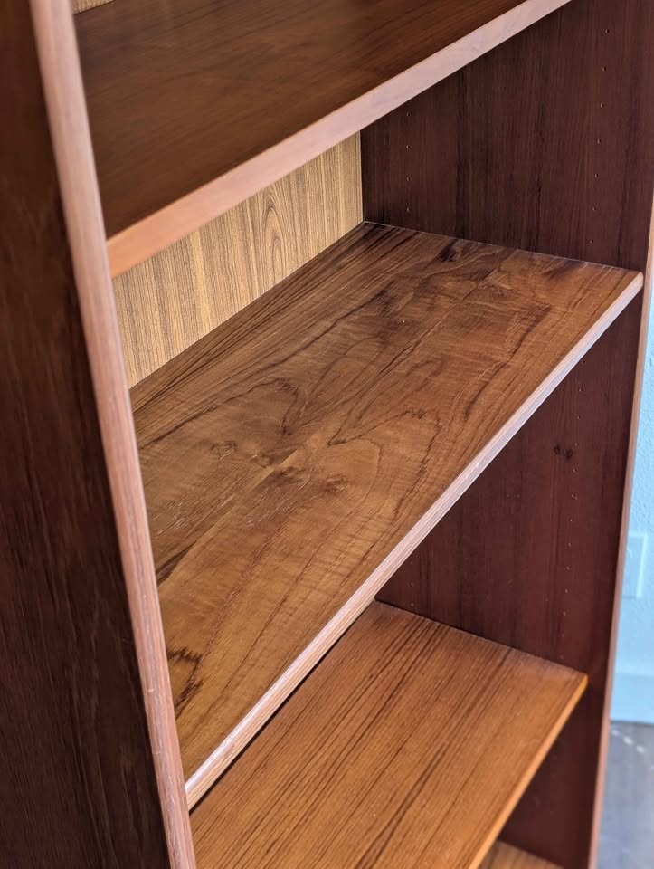Danish Modern 5 Tiered Teak MCM Bookshelf
