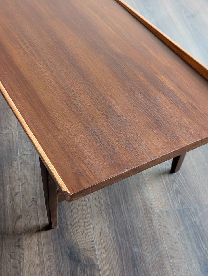 MCM Walnut Surfboard Coffee Table by Lane