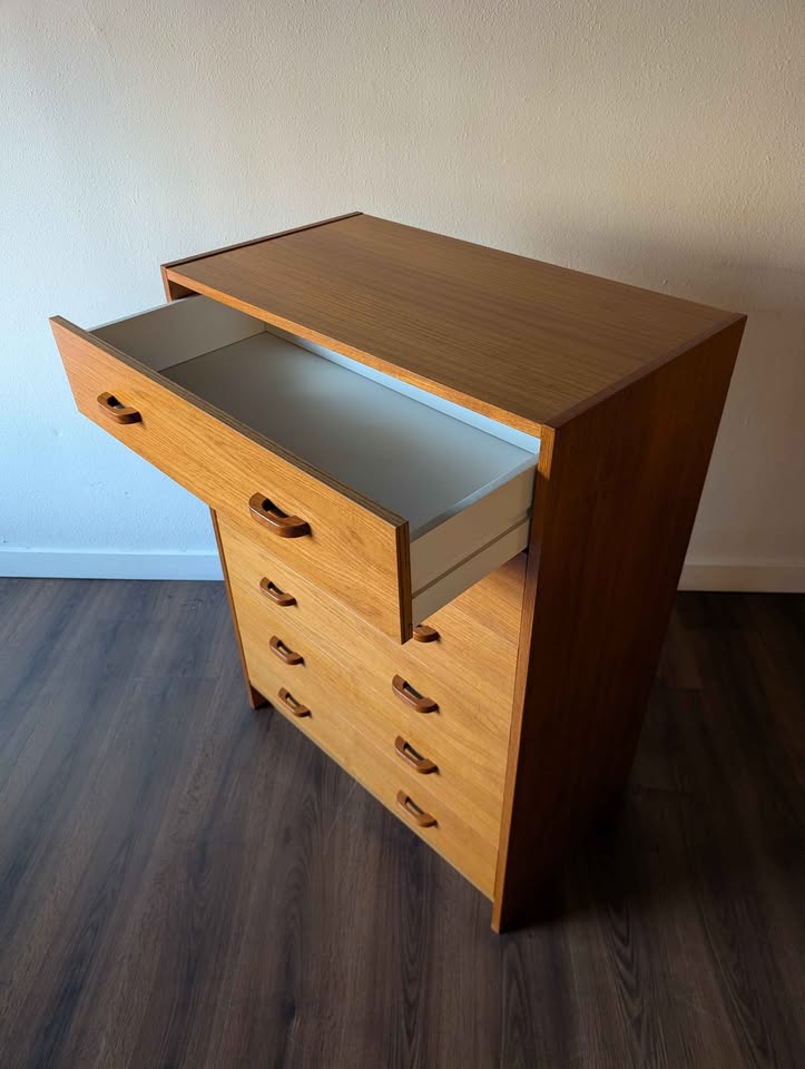 Danish Modern 6 Drawer Dresser by Ervi Mobler