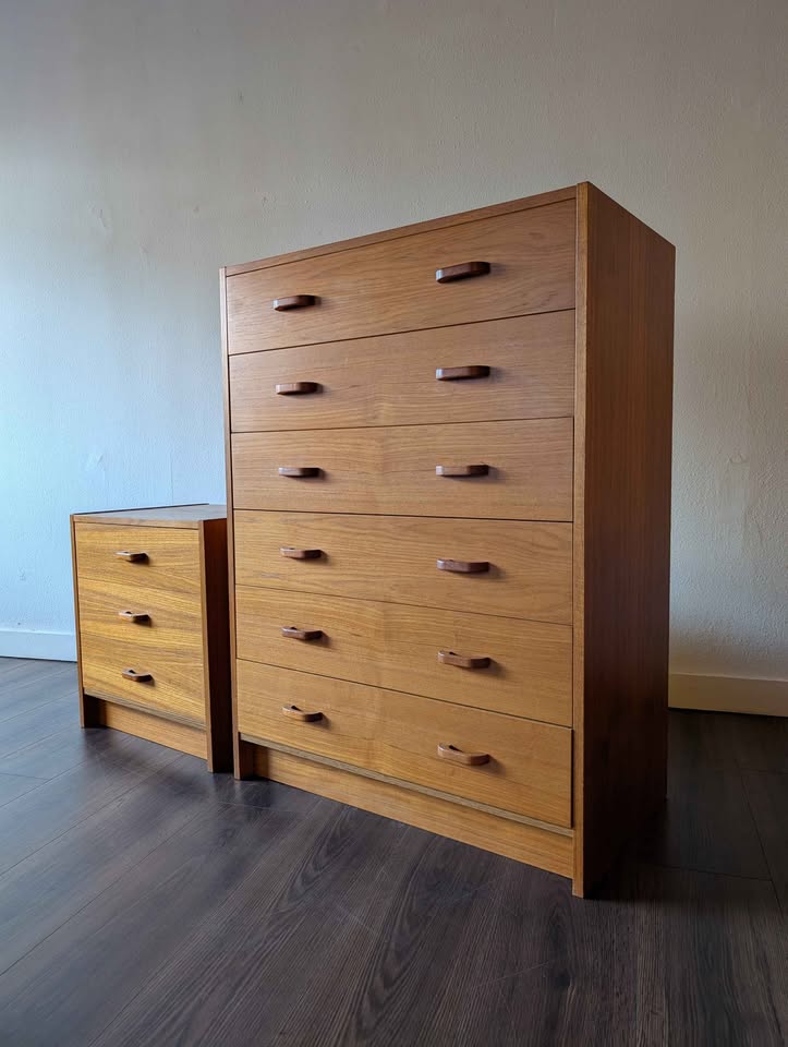 Danish Modern 6 Drawer Dresser by Ervi Mobler
