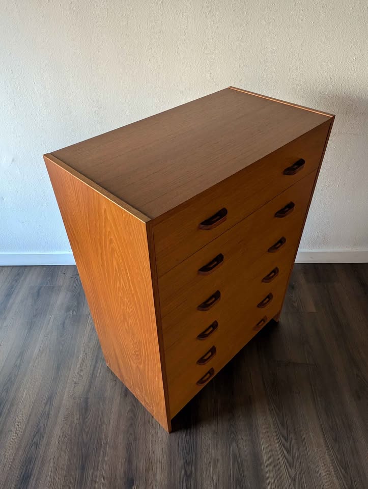 Danish Modern 6 Drawer Dresser by Ervi Mobler