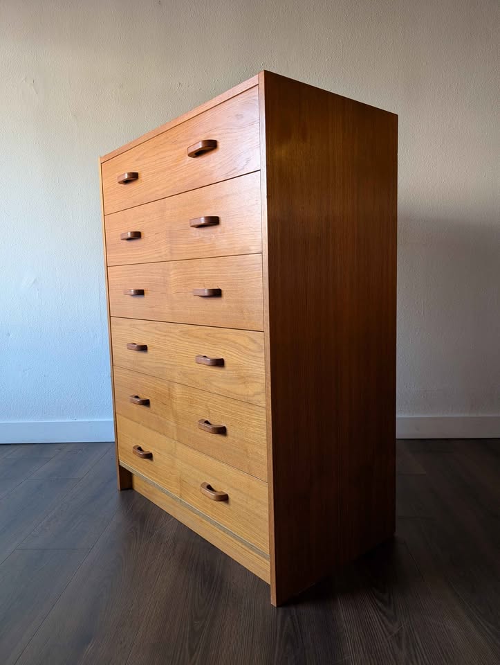 Danish Modern 6 Drawer Dresser by Ervi Mobler
