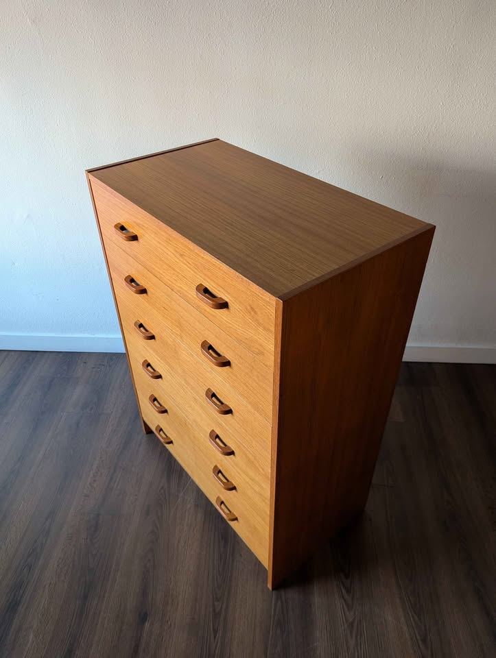 Danish Modern 6 Drawer Dresser by Ervi Mobler