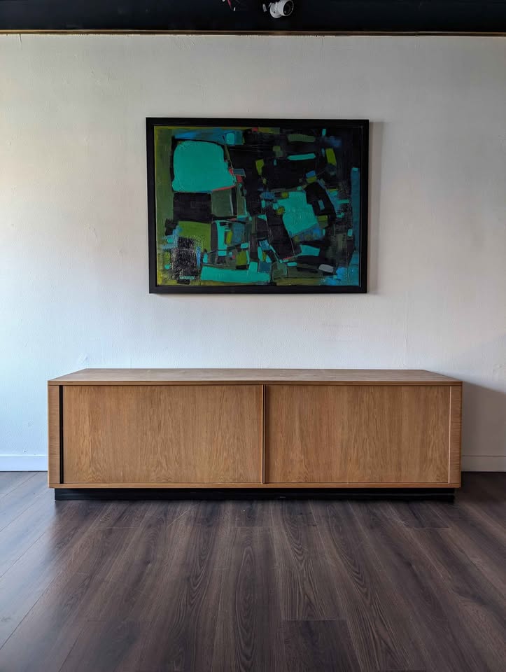 Niels Koefed Tambour Door Credenza for Hornslet Mobelfabrik