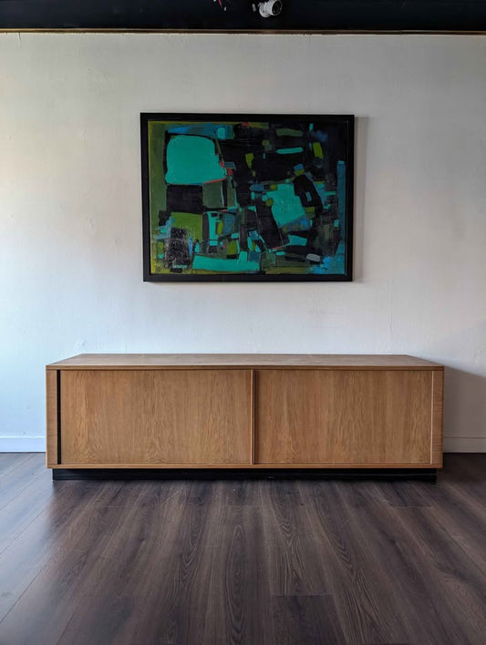 Niels Koefed Tambour Door Credenza for Hornslet Mobelfabrik