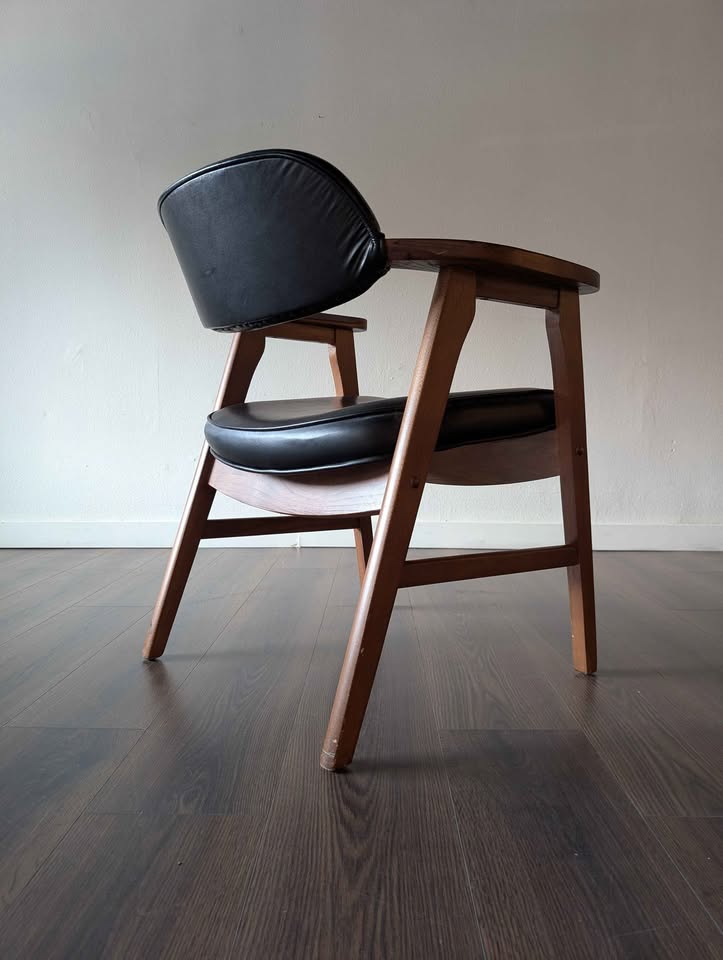 Pair of MCM Walnut Chairs