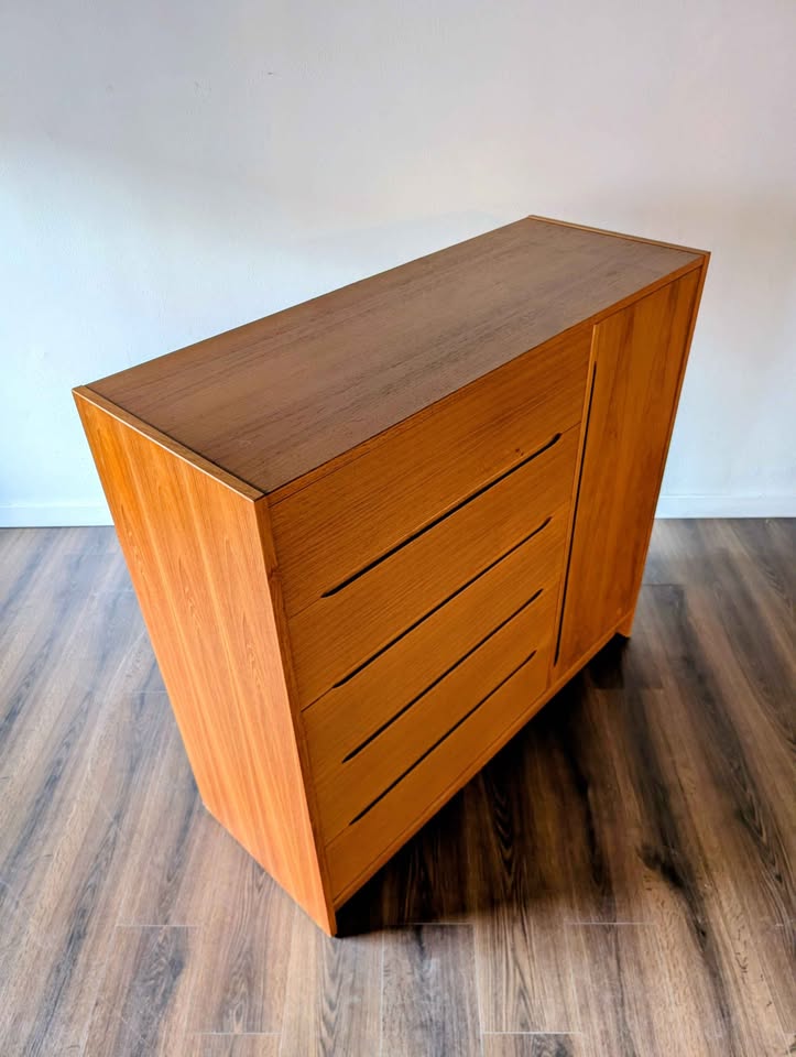 Teak Gentlemen's Chest / Highboy Dresser