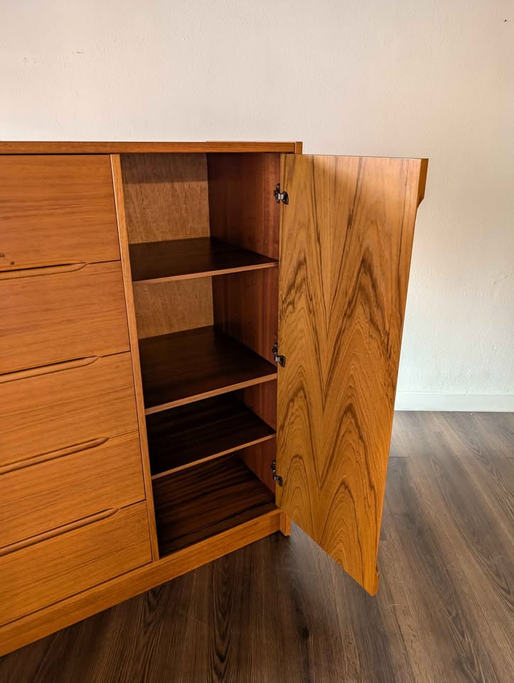Teak Gentlemen's Chest / Highboy Dresser