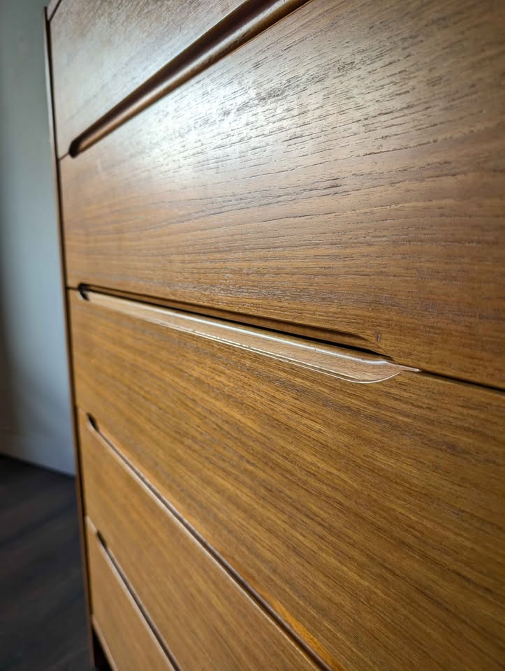 Teak Gentlemen's Chest / Highboy Dresser