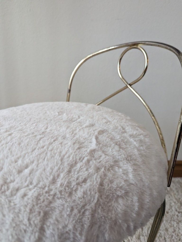 Little Brass & Fur Postmodern Vanity Stool