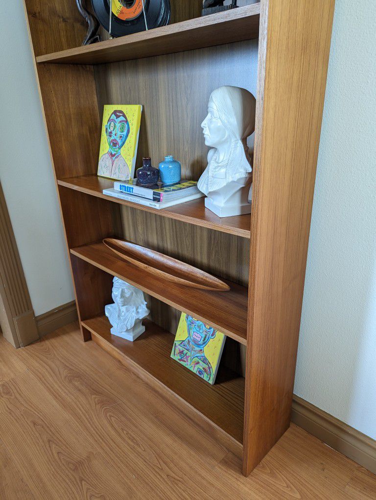 MCM Danish Modern Teak Bookshelf Wall Unit Made in Denmark!