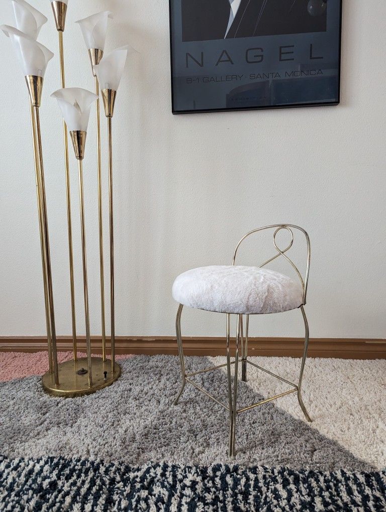Little Brass & Fur Postmodern Vanity Stool