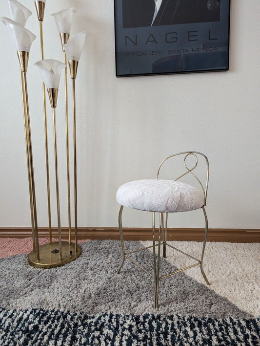 Little Brass & Fur Postmodern Vanity Stool