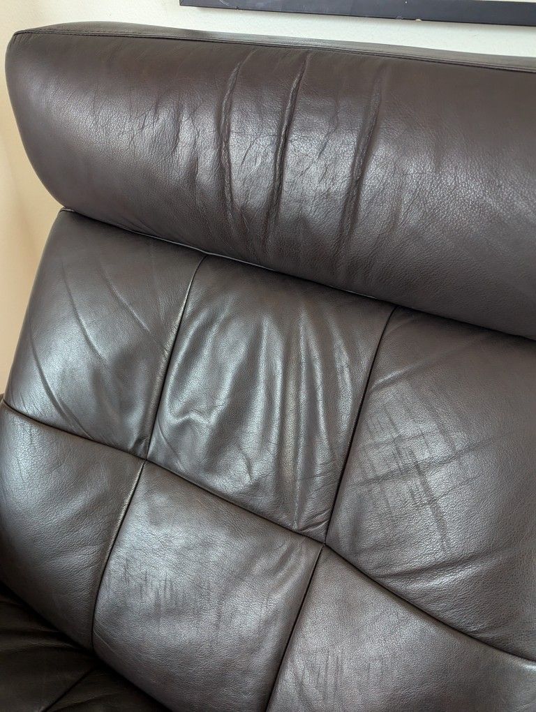 Ekornes Stressless Brown Leather Lounge Chair Recliner
