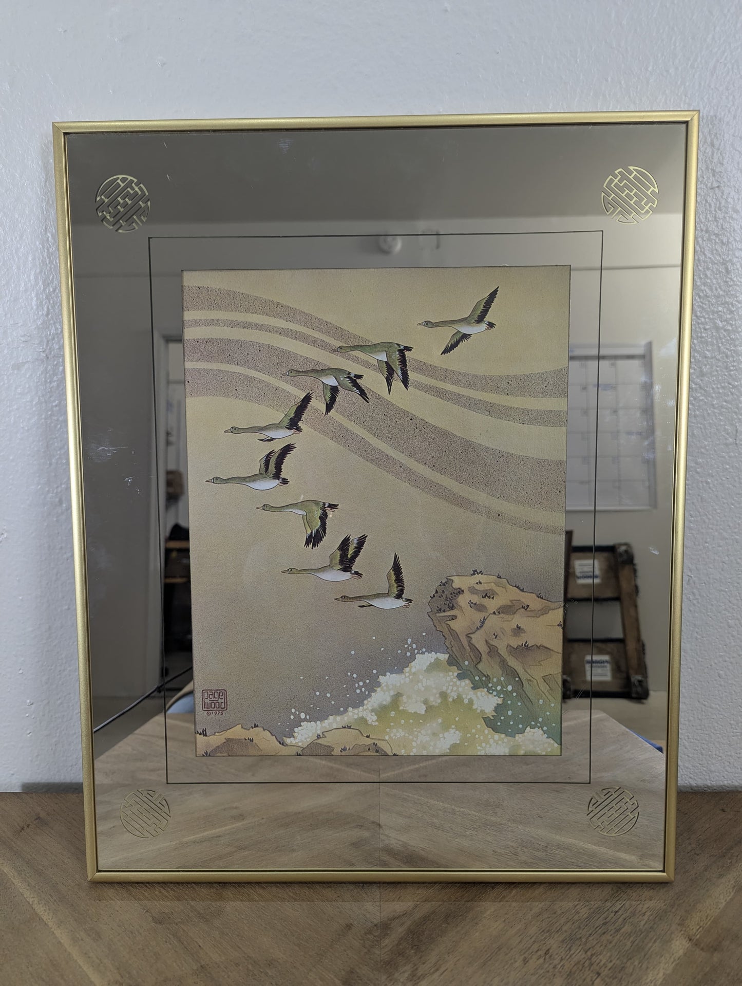 Page Woods 1975 Flying Geese Mirror