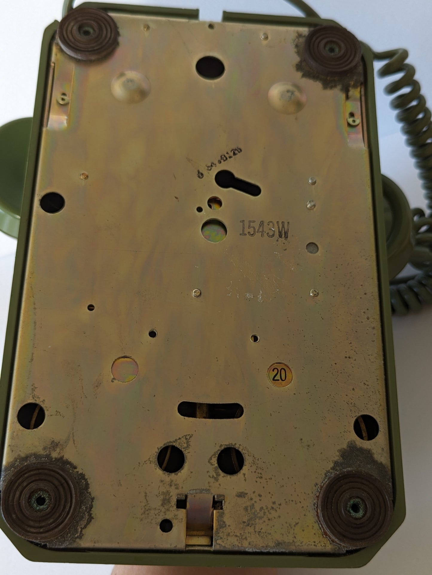 Stomberg Carlson MCM Avocado Green Rotary Telephone Phone