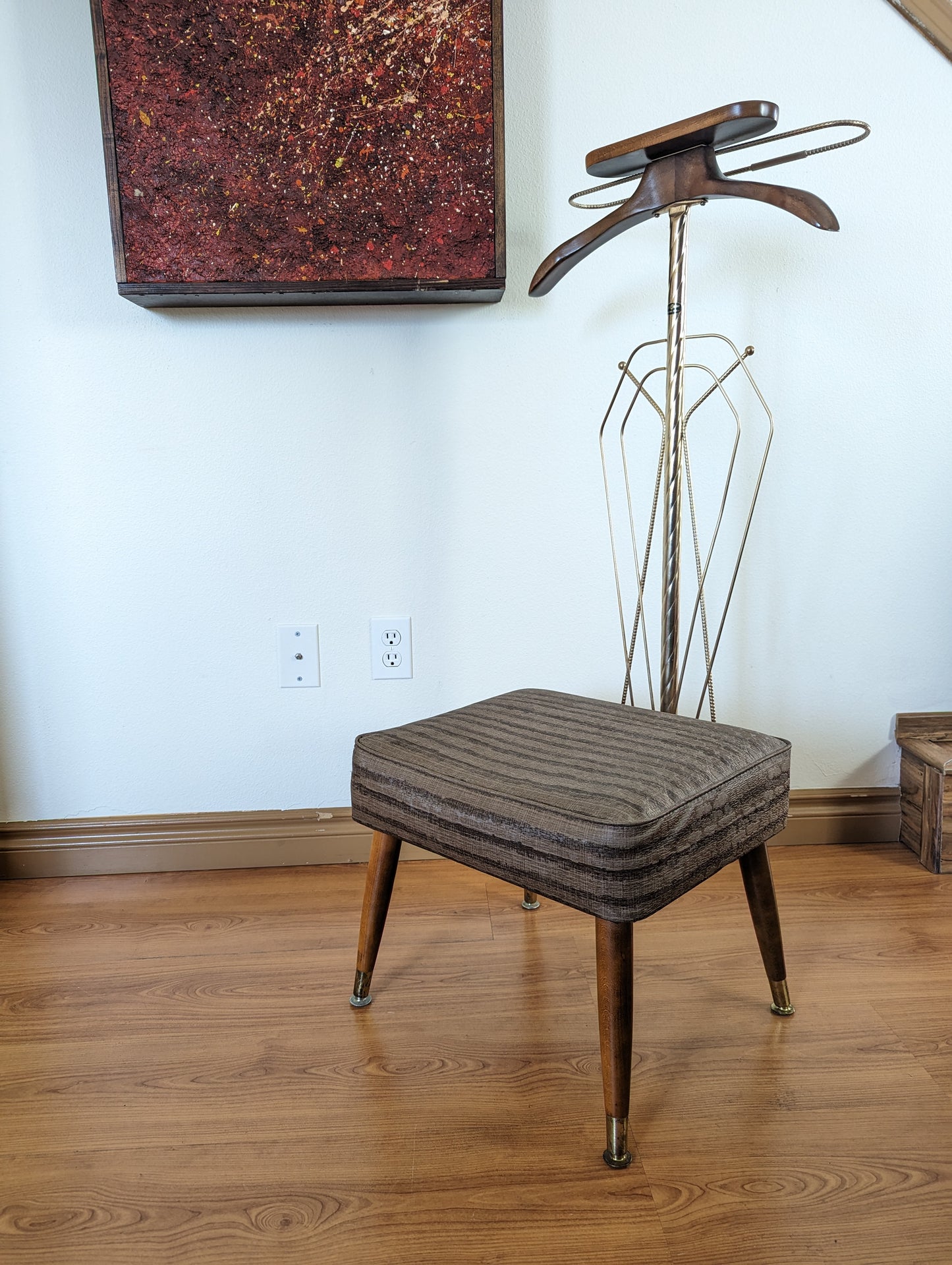 Butler Valet Vintage Valet Stand With Seat Mid Century Modern