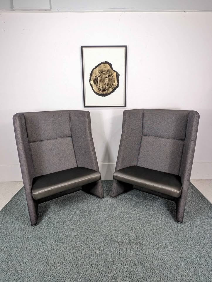 Pair of Keilhauer Talk High Back Tub Chair