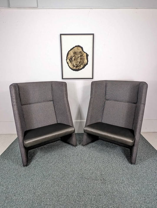 Pair of Keilhauer Talk High Back Tub Chair