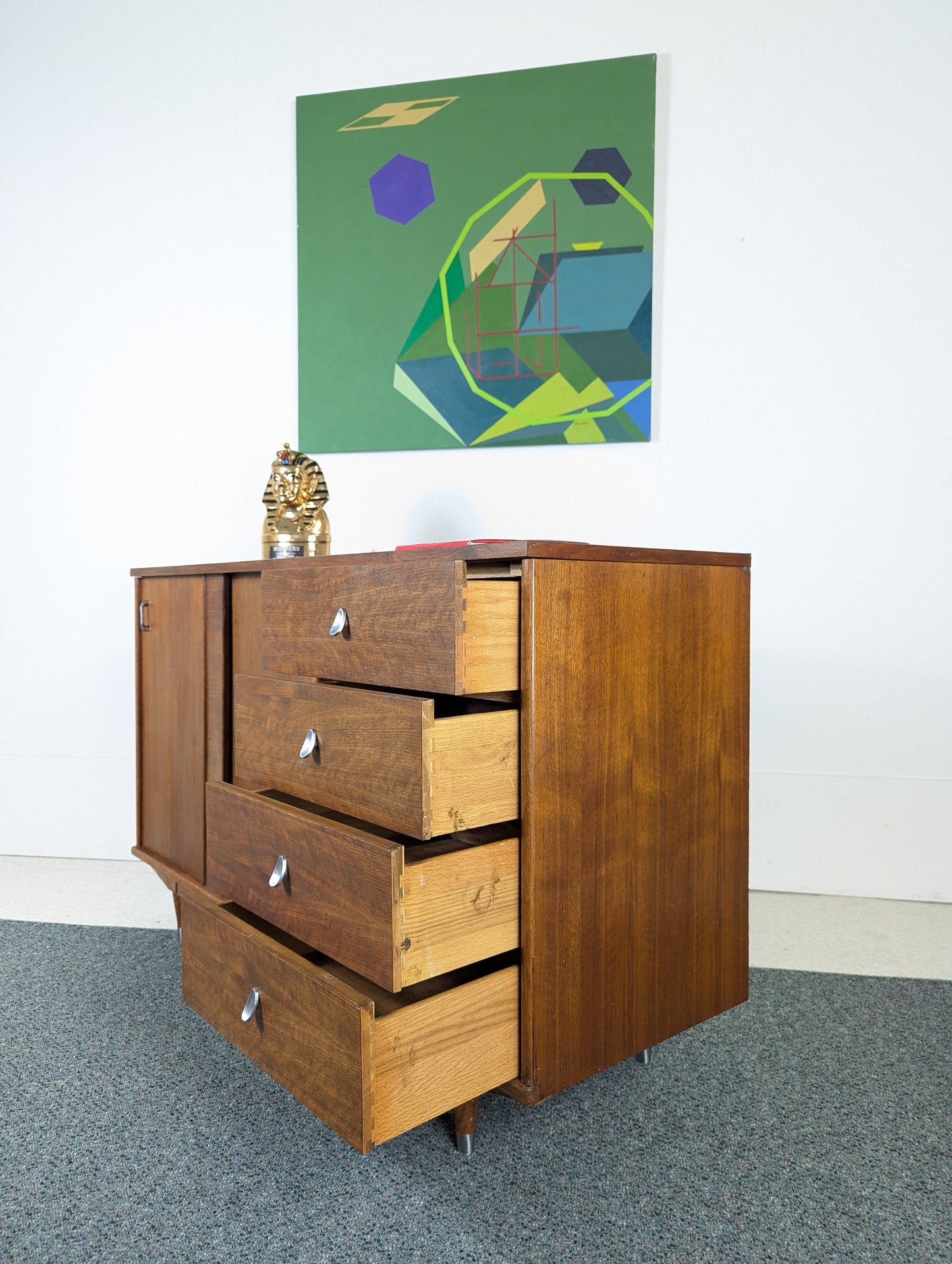 Mid Century Modern Walnut Credenza by Keller