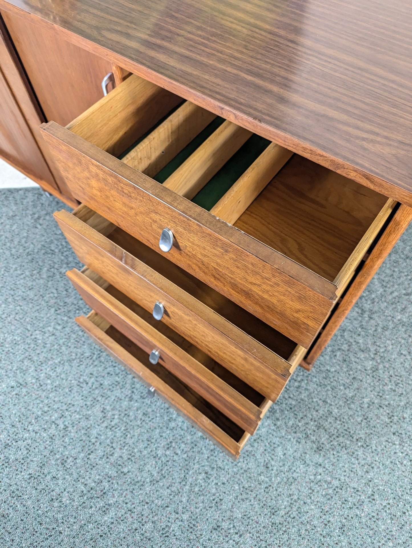 Mid Century Modern Walnut Credenza by Keller