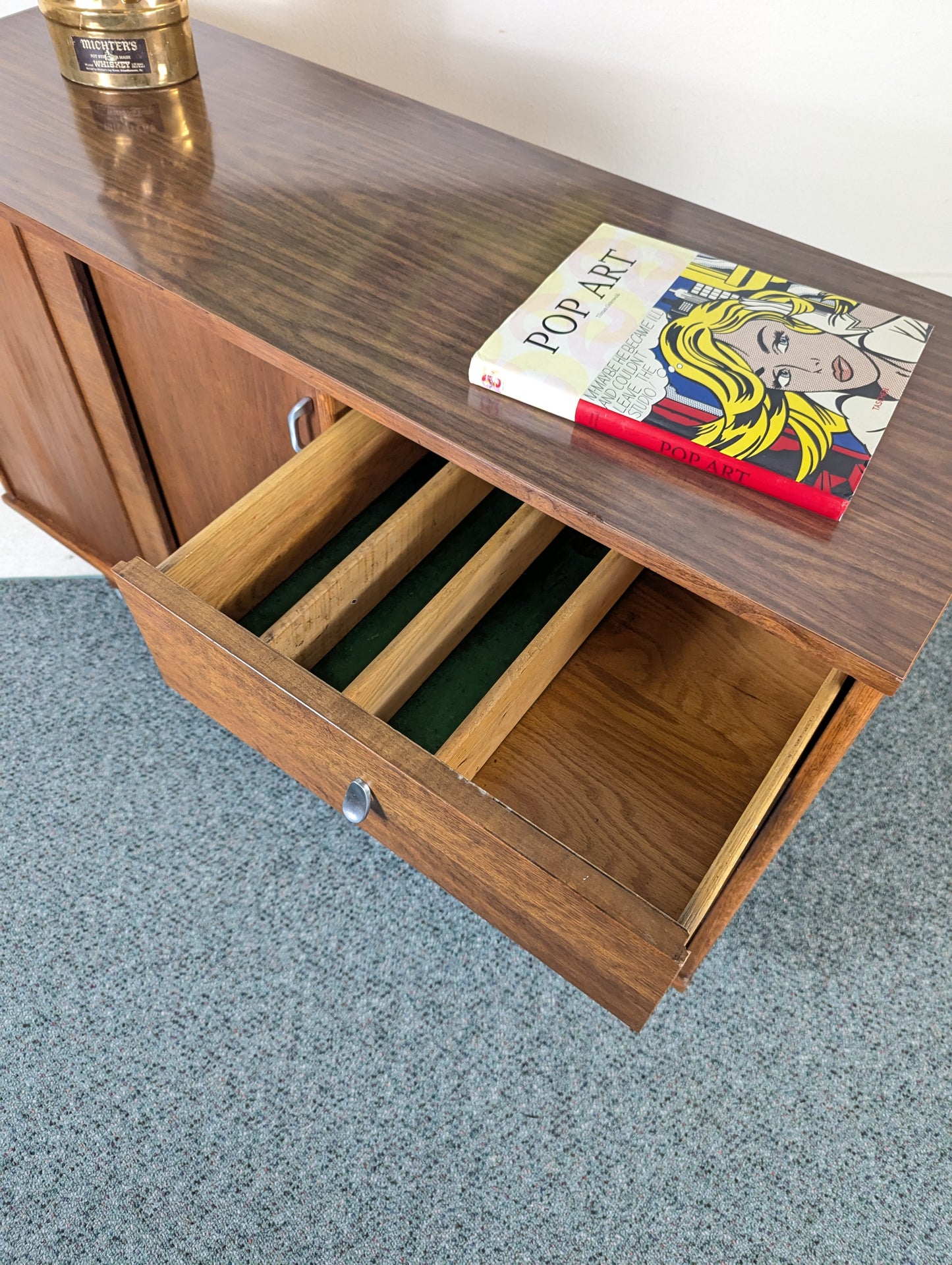 Mid Century Modern Walnut Credenza by Keller