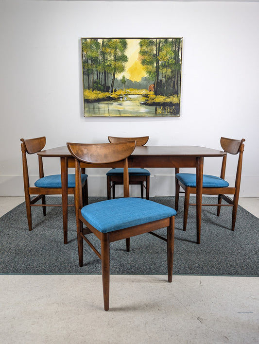 MCM Perception Collection Walnut Dining Table Set by Lane
